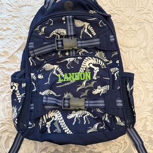 Pottery Barn Mackenzie Navy Dinosaur Bones Glow-in-the-Dark Backpack